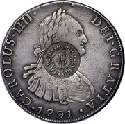 UK 5 Shillings Donald & CO Birmingham ND KM# 645c CAROLUS IIII DEI GRATIA 1791 DONALD & CO ∙ BIRMINGHAM 5/ coin obverse UK 5 Shillings Donald & CO Birmingham ND KM# 645c CAROLUS IIII DEI GRATIA 1791 DONALD & CO ∙ BIRMINGHAM 5/ coin obverse