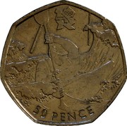UK 50 Pence (London Olympics - Canoeing) KM# 1182 50 PENCE coin reverse UK 50 Pence (London Olympics - Canoeing) KM# 1182 50 PENCE coin reverse