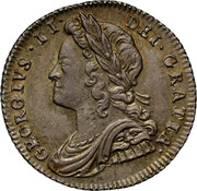 UK 6 Pence George II Plumes 1728 KM# 564.2 GEORGIVS ∙ II ∙ DEI ∙ GRATIA coin obverse UK 6 Pence George II Plumes 1728 KM# 564.2 GEORGIVS ∙ II ∙ DEI ∙ GRATIA coin obverse