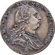 UK 6 Pence George III 1787 Proof, Plain edge KM# 606.1 GEORGIVS ∙ III ∙ DEI ∙ GRATIA ∙ coin obverse UK 6 Pence George III 1787 Proof, Plain edge KM# 606.1 GEORGIVS ∙ III ∙ DEI ∙ GRATIA ∙ coin obverse