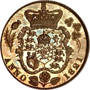 UK 6 Pence George IV 1821 Error: BBITANIAR KM# 678 ANNO coin reverse UK 6 Pence George IV 1821 Error: BBITANIAR KM# 678 ANNO coin reverse