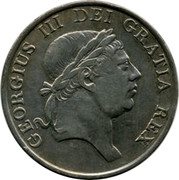 UK Bank Token 3 Shill. George III 1813 KM# Tn5 GEORGIUS III DEI GRATIA REX coin obverse UK Bank Token 3 Shill. George III 1813 KM# Tn5 GEORGIUS III DEI GRATIA REX coin obverse