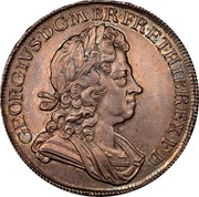 UK Crown George I Roses and plumes 1716 KM# 545.1 GEORGIVS D ∙ G ∙ M ∙ BR ∙ FR ∙ ET ∙ HIB ∙ REX ∙ F ∙ D ∙ coin obverse UK Crown George I Roses and plumes 1716 KM# 545.1 GEORGIVS D ∙ G ∙ M ∙ BR ∙ FR ∙ ET ∙ HIB ∙ REX ∙ F ∙ D ∙ coin obverse