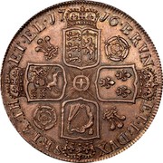 UK Crown George I Roses and plumes 1716 KM# 545.1 BRVN ET∙L∙DVX SR∙T∙A:TH ET∙EL∙*YEAR*∙ coin reverse UK Crown George I Roses and plumes 1716 KM# 545.1 BRVN ET∙L∙DVX SR∙T∙A:TH ET∙EL∙*YEAR*∙ coin reverse
