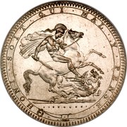UK Crown George III 1820 LX KM# 675 HONI SOIT QUI MAL .Y PENSE. coin reverse UK Crown George III 1820 LX KM# 675 HONI SOIT QUI MAL .Y PENSE. coin reverse