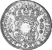 UK Dollar Countermarked 1760-1771 CM Date: ND(1797) KM# 631 CAROLVS∙III∙D∙G∙HISPAN∙ET IND∙REX F M 8 coin reverse