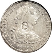 UK Dollar George III 1772-1789 CM Date: ND(1797) KM# 632 CAROLUS∙III∙ DEI∙GRATIA∙*YEAR*∙ coin obverse UK Dollar George III 1772-1789 CM Date: ND(1797) KM# 632 CAROLUS∙III∙ DEI∙GRATIA∙*YEAR*∙ coin obverse