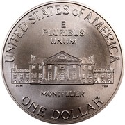 USA Dollar James Madison - Bill of Rights 1993 D KM# 241 UNITED STATES OF AMERICA E PLURIBUS UNUM ONE DOLLAR MONTPELIER coin reverse USA Dollar James Madison - Bill of Rights 1993 D KM# 241 UNITED STATES OF AMERICA E PLURIBUS UNUM ONE DOLLAR MONTPELIER coin reverse