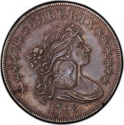 UK Dollar George III Type II Countermark ND (1804) Host Date: 1795-98 KM# 660.1 LIBERTY 1798 coin obverse UK Dollar George III Type II Countermark ND (1804) Host Date: 1795-98 KM# 660.1 LIBERTY 1798 coin obverse