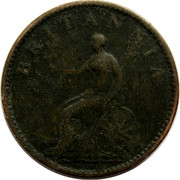 UK Farthing George III 1806 Proof KM# 661b BRITANNIA coin reverse UK Farthing George III 1806 Proof KM# 661b BRITANNIA coin reverse