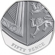 UK Fifty Pence Bottom Center 2008 British Royal Mint Proof KM# 1112c FIFTY PENCE coin reverse UK Fifty Pence Bottom Center 2008 British Royal Mint Proof KM# 1112c FIFTY PENCE coin reverse
