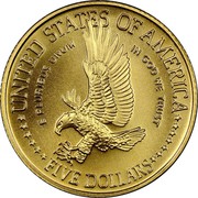 USA Five Dollars Statue of Liberty Centennial 1986 W KM# 215 UNITED STATES OF AMERICA FIVE DOLLARS E PLURIBUS UNUM IN GOD WE TRUST coin reverse USA Five Dollars Statue of Liberty Centennial 1986 W KM# 215 UNITED STATES OF AMERICA FIVE DOLLARS E PLURIBUS UNUM IN GOD WE TRUST coin reverse