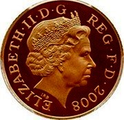 UK Five Pence Royal Shield 2008 Proof KM# 1109b ELIZABETH II D G REG F D 2008 coin obverse UK Five Pence Royal Shield 2008 Proof KM# 1109b ELIZABETH II D G REG F D 2008 coin obverse