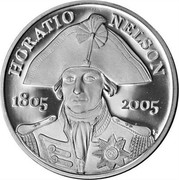 UK Five Pounds Admiral Lord Nelson 2005 British Royal Mint Proof KM# 1054a HORATIO NELSON 1805 2005 coin reverse UK Five Pounds Admiral Lord Nelson 2005 British Royal Mint Proof KM# 1054a HORATIO NELSON 1805 2005 coin reverse