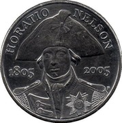 UK Five Pounds Admiral Lord Nelson 2005 British Royal Mint KM# 1054 HORATIO NELSON 1805 2005 coin reverse UK Five Pounds Admiral Lord Nelson 2005 British Royal Mint KM# 1054 HORATIO NELSON 1805 2005 coin reverse