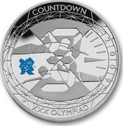 UK Five Pounds Countdown to London 2012 2009 British Royal Mint Proof KM# 1121a COUNTDOWN 2009 3 XXX OLYMPIAD 2 0 0 9 CA XXX OLYMPIAD coin reverse UK Five Pounds Countdown to London 2012 2009 British Royal Mint Proof KM# 1121a COUNTDOWN 2009 3 XXX OLYMPIAD 2 0 0 9 CA XXX OLYMPIAD coin reverse