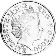UK Five Pounds Millennium - Dome 2000 Millenium Dome KM# 1006.1 ELIZABETH∙II∙D∙G REG∙F∙D∙1999 IRB coin obverse UK Five Pounds Millennium - Dome 2000 Millenium Dome KM# 1006.1 ELIZABETH∙II∙D∙G REG∙F∙D∙1999 IRB coin obverse