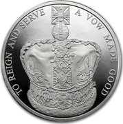 UK Five Pounds The Queen's Coronation - 60th Anniversary 2013 Proof KM# 1242d TO REIGN AND SERVE A VOW MADE GOOD en. coin reverse UK Five Pounds The Queen's Coronation - 60th Anniversary 2013 Proof KM# 1242d TO REIGN AND SERVE A VOW MADE GOOD en. coin reverse