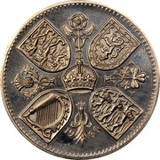 UK Five Shillings British Exhibition in New York 1960 Proof like KM# 909 19 60 EF CT coin reverse UK Five Shillings British Exhibition in New York 1960 Proof like KM# 909 19 60 EF CT coin reverse