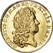 UK Guinea George I 1714 KM# 538 GEORGIVS ∙ D ∙ G ∙ MAG ∙ BR ∙ FR ∙ ET ∙ HIB ∙ REX ∙ F ∙ D ∙ coin obverse