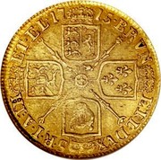 UK Guinea George I 1715 KM# 543 BRVN ∙ ET L ∙ DVX S ∙ R ∙ I ∙ A ∙ TH ET ∙ EL ∙ coin reverse UK Guinea George I 1715 KM# 543 BRVN ∙ ET L ∙ DVX S ∙ R ∙ I ∙ A ∙ TH ET ∙ EL ∙ coin reverse