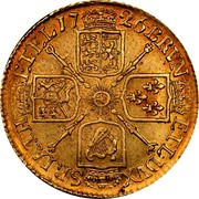 UK Guinea George I Elephant and castle below head 1726 KM# 559.1 BRVN - ET ∙ L ∙ DVX S ∙ R ∙ I ∙ A ∙ TH ET ∙ EL ∙ coin reverse UK Guinea George I Elephant and castle below head 1726 KM# 559.1 BRVN - ET ∙ L ∙ DVX S ∙ R ∙ I ∙ A ∙ TH ET ∙ EL ∙ coin reverse