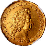 UK Guinea George I No elephant and castle below head 1726 KM# 559.2 GEORGIVS ∙ D ∙ G ∙ M ∙ BR ∙ FR ∙ ET ∙ HIB ∙ REX ∙ F ∙ D ∙ coin obverse UK Guinea George I No elephant and castle below head 1726 KM# 559.2 GEORGIVS ∙ D ∙ G ∙ M ∙ BR ∙ FR ∙ ET ∙ HIB ∙ REX ∙ F ∙ D ∙ coin obverse