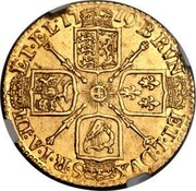 UK Guinea (George I tie in hair with loop) KM# 546.2 BRVN ET∙L∙DVX S∙R∙I∙A∙TH ET∙EL ∙*YEAR*∙ coin reverse UK Guinea (George I tie in hair with loop) KM# 546.2 BRVN ET∙L∙DVX S∙R∙I∙A∙TH ET∙EL ∙*YEAR*∙ coin reverse