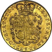 UK Guinea George II (2nd portrait) 1732 KM# 573.1 F ∙ D ∙ B ∙ ET ∙ L ∙ D ∙ S ∙ R ∙ I ∙ A ∙ T ∙ ET ∙ E ∙ M ∙ B ∙ F ∙ ET ∙ H ∙ REX ∙ coin reverse UK Guinea George II (2nd portrait) 1732 KM# 573.1 F ∙ D ∙ B ∙ ET ∙ L ∙ D ∙ S ∙ R ∙ I ∙ A ∙ T ∙ ET ∙ E ∙ M ∙ B ∙ F ∙ ET ∙ H ∙ REX ∙ coin reverse