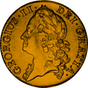 UK Guinea (George II (Guinea)) KM# 577.3 GEORGIUS∙II∙ DEI∙GRATIA∙ coin obverse UK Guinea (George II (Guinea)) KM# 577.3 GEORGIUS∙II∙ DEI∙GRATIA∙ coin obverse