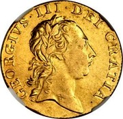 UK Guinea George III 1761 KM# 590 GEORGIVS ∙ II ∙ DEI ∙ GRATIA coin obverse UK Guinea George III 1761 KM# 590 GEORGIVS ∙ II ∙ DEI ∙ GRATIA coin obverse