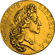 UK Guinea William III 1701 KM# 506 GVLIEMVS∙ III∙DEI∙GRA coin obverse UK Guinea William III 1701 KM# 506 GVLIEMVS∙ III∙DEI∙GRA coin obverse