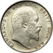 UK Half Crown Edward VII 1902 KM# 802 EDWARDVS VII DEI GRA: BRITT: OMN: REX DLS coin obverse UK Half Crown Edward VII 1902 KM# 802 EDWARDVS VII DEI GRA: BRITT: OMN: REX DLS coin obverse