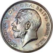 UK Half Crown George V 1911 KM# 818.1 GEORGIVS V DEI GRA: BRITT: OMN: REX B.M. coin obverse UK Half Crown George V 1911 KM# 818.1 GEORGIVS V DEI GRA: BRITT: OMN: REX B.M. coin obverse