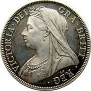 UK Half Crown Victoria 1893 Proof KM# 782 VICTORIA∙DEI GRA∙BRITT ∙ REG T.B. coin obverse UK Half Crown Victoria 1893 Proof KM# 782 VICTORIA∙DEI GRA∙BRITT ∙ REG T.B. coin obverse