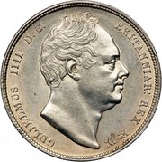 UK Half Crown William IV 1834 Proof. Plain edge KM# 714.2 GULIELMUS IIII D:G: BRITANNIAR: REX F:D: coin obverse UK Half Crown William IV 1834 Proof. Plain edge KM# 714.2 GULIELMUS IIII D:G: BRITANNIAR: REX F:D: coin obverse