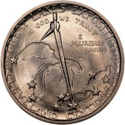 USA Half Dollar Cleveland-Great Lakes Exposition 1936 KM# 177 GREAT LAKES EXPOSITION 1936 CLEVELAND CENTENNIAL IN GOD WE TRUST E PLURIBUS UNUM coin reverse USA Half Dollar Cleveland-Great Lakes Exposition 1936 KM# 177 GREAT LAKES EXPOSITION 1936 CLEVELAND CENTENNIAL IN GOD WE TRUST E PLURIBUS UNUM coin reverse