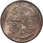 USA Half Dollar Illinois Centennial-Lincoln 1918 KM# 143 ∙ UNITED ∙ STATES ∙ OF ∙ AMERICA ∙ HALF DOLLAR ∙ E PLURINUS UNUM NATIONAL UNION SOVEREIGNTY STATE coin reverse USA Half Dollar Illinois Centennial-Lincoln 1918 KM# 143 ∙ UNITED ∙ STATES ∙ OF ∙ AMERICA ∙ HALF DOLLAR ∙ E PLURINUS UNUM NATIONAL UNION SOVEREIGNTY STATE coin reverse