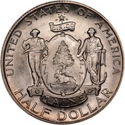 USA Half Dollar Maine Centennial 1920 KM# 146 E PLURIBUS UNUM LIBERTY ∙ IN ∙ GOD WE ∙ TRUST ∙ MAINE CENTENNIAL 1820-1920 coin reverse USA Half Dollar Maine Centennial 1920 KM# 146 E PLURIBUS UNUM LIBERTY ∙ IN ∙ GOD WE ∙ TRUST ∙ MAINE CENTENNIAL 1820-1920 coin reverse