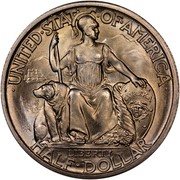 USA Half Dollar San Diego-Pacific International Exposition 1935 S KM# 171 ∙ UNITED ∙ STATES ∙ OF ∙ AMERICA ∙ HALF ∙ DOLLAR LIBERTY EVREKA coin obverse