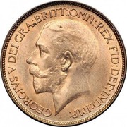 UK Half Penny George V 1925 KM# 824 GEORGIVS V DEI GRA:BRITT:OMN:REX FID:DEF:IND:IMP: B M coin obverse UK Half Penny George V 1925 KM# 824 GEORGIVS V DEI GRA:BRITT:OMN:REX FID:DEF:IND:IMP: B M coin obverse