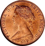 UK Half Penny Victoria toothed border 1862 KM# 748.2 VICTORIA D:G: BRITT: REG: F:D: coin obverse UK Half Penny Victoria toothed border 1862 KM# 748.2 VICTORIA D:G: BRITT: REG: F:D: coin obverse