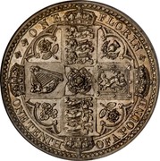 UK One Florin Two Shillings 1849 KM# 745 ONE FLORIN ONE TENTH OF A POUND coin reverse UK One Florin Two Shillings 1849 KM# 745 ONE FLORIN ONE TENTH OF A POUND coin reverse