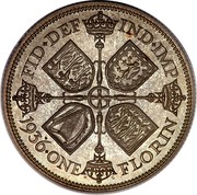 UK One Florin Two Shillings 1936 KM# 834 FID∙DEF IND∙IMP *YEAR*∙ONE FLORIN coin reverse UK One Florin Two Shillings 1936 KM# 834 FID∙DEF IND∙IMP *YEAR*∙ONE FLORIN coin reverse