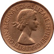 UK One Penny Elizabeth II 1953 KM# 883 ONE PENNY 1953 coin reverse UK One Penny Elizabeth II 1953 KM# 883 ONE PENNY 1953 coin reverse