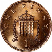 UK One Penny Elizabeth II 1984 Proof KM# 927 ONE PENNY 1 coin reverse UK One Penny Elizabeth II 1984 Proof KM# 927 ONE PENNY 1 coin reverse