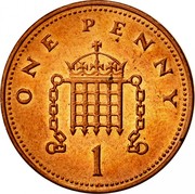UK One Penny Elizabeth II 2004 KM# 986a ONE PENNY 1 coin reverse UK One Penny Elizabeth II 2004 KM# 986a ONE PENNY 1 coin reverse