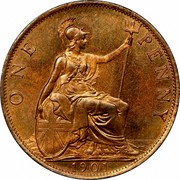 UK One Penny Victoria 1901 Proof KM# 790 ONE PENNY coin reverse UK One Penny Victoria 1901 Proof KM# 790 ONE PENNY coin reverse