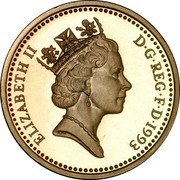 UK One Pound Royal Arms 1993 KM# 964 ELIZABETH II D∙G∙REG∙F∙D∙1993 RDM coin obverse UK One Pound Royal Arms 1993 KM# 964 ELIZABETH II D∙G∙REG∙F∙D∙1993 RDM coin obverse