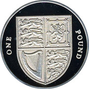 UK One Pound Shield of the Royal Arms 2009 British Royal Mint KM# 1113a ONE POUND coin reverse UK One Pound Shield of the Royal Arms 2009 British Royal Mint KM# 1113a ONE POUND coin reverse